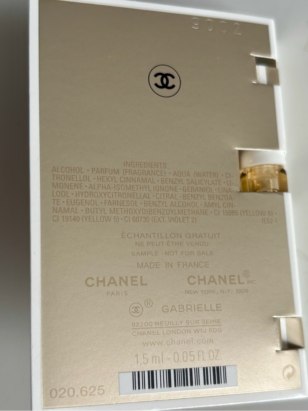 NEW Chanel Gabrielle Sample vial - Picture 5 of 5